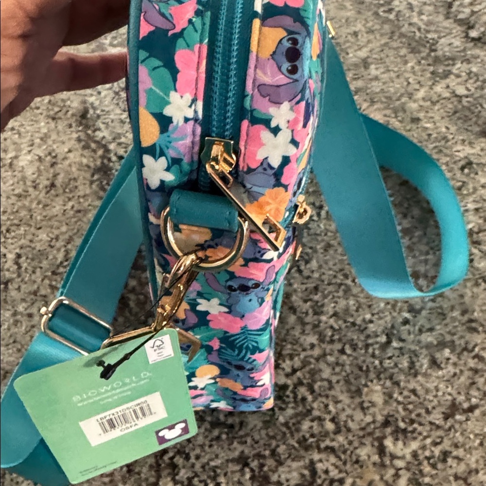 Disney Stitch Floral Crossbody Bag - Picture 4 of 4